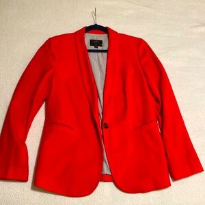 J Crew Parke red wool blazer size 10